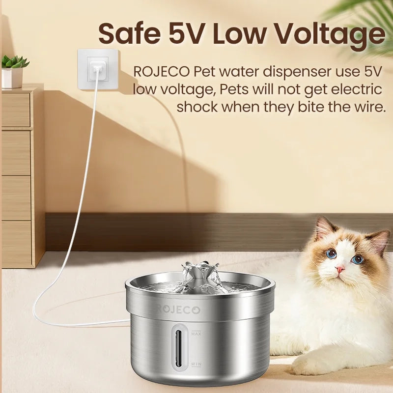 Stainless Steel Smart Pet Water Fountain